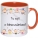 Cana orange imprimeu copii si mesaj, Tu esti o binecuvantare!